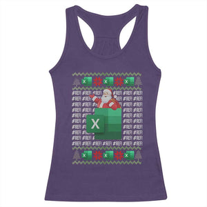 Funny Christmas Accountant Racerback Tank Top Excel REF Error Spreadsheet Santa Gift TS02 Purple Print Your Wear