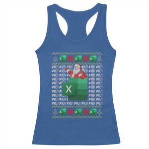 Funny Christmas Accountant Racerback Tank Top Excel REF Error Spreadsheet Santa Gift TS02 Royal Blue Print Your Wear