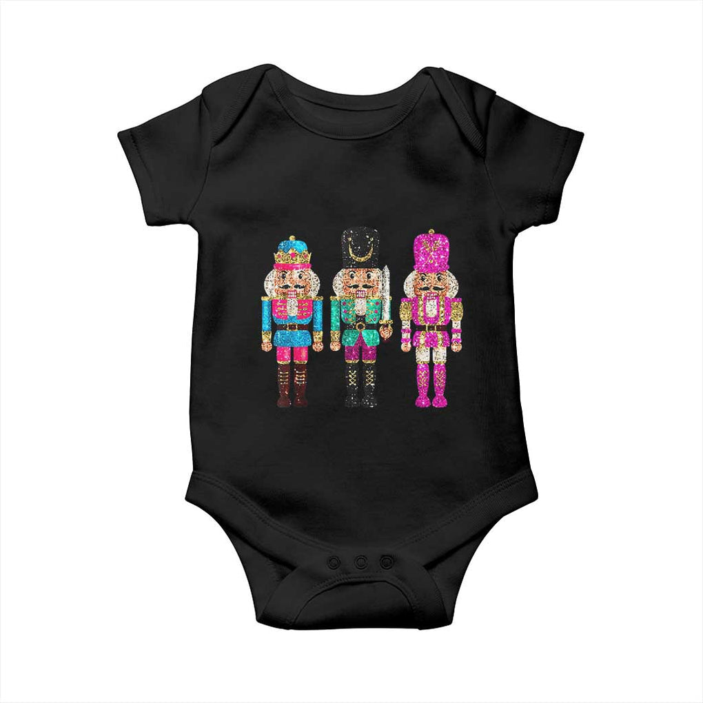 Christmas Nutcracker Baby Onesie Sequin Sparklle Festive Xmas Vintage TS02 Black Print Your Wear