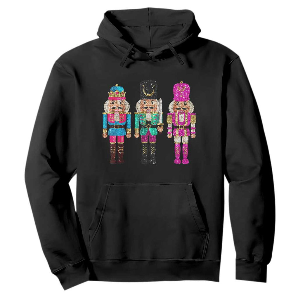 Christmas Nutcracker Hoodie Sequin Sparklle Festive Xmas Vintage TS02 Black Print Your Wear