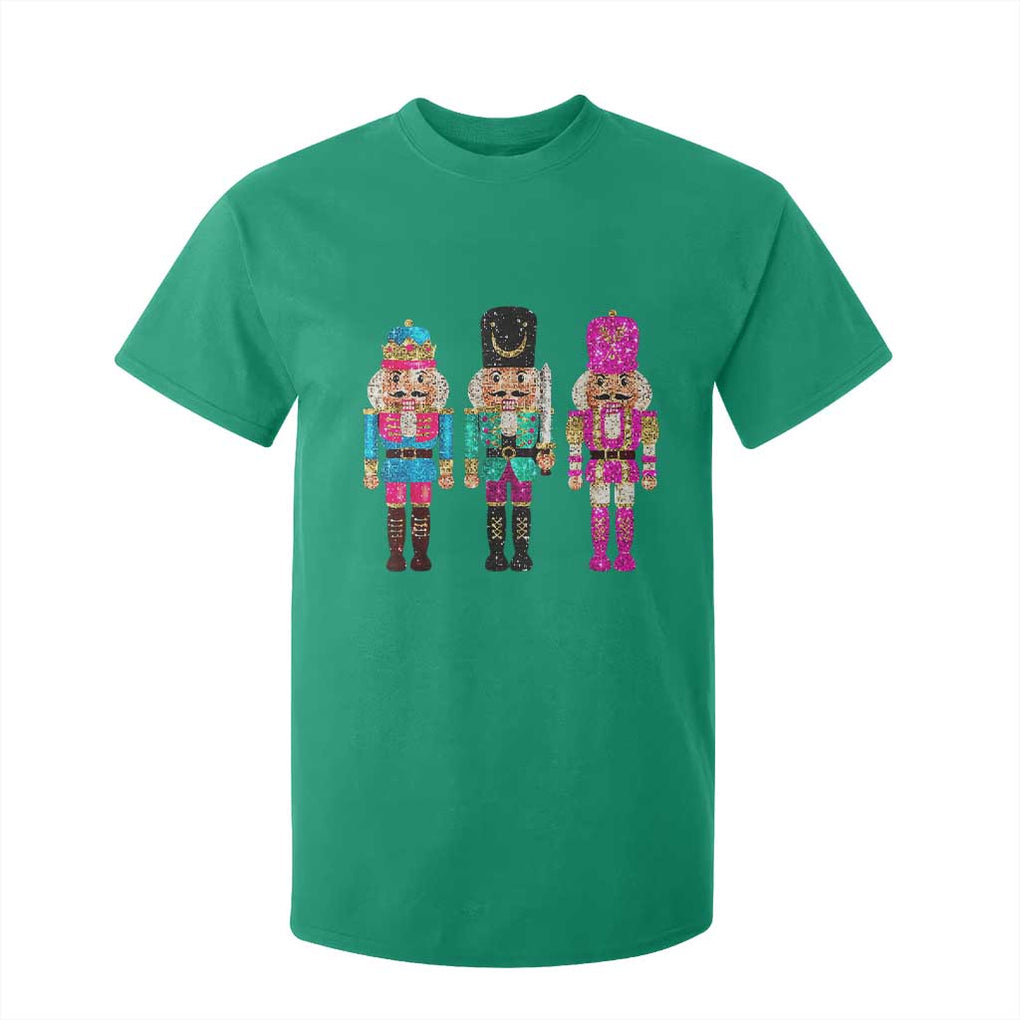 Christmas Nutcracker T Shirt For Kid Sequin Sparklle Festive Xmas Vintage TS02 Irish Green Print Your Wear