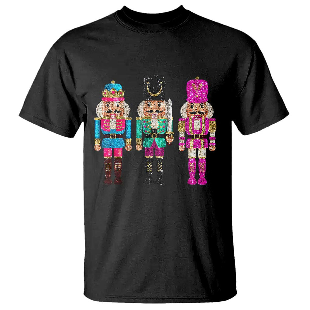 Christmas Nutcracker T Shirt Sequin Sparklle Festive Xmas Vintage TS02 Black Print Your Wear