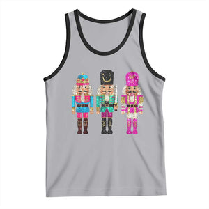 Christmas Nutcracker Tank Top Sequin Sparklle Festive Xmas Vintage TS02 Athletic Heather Black Print Your Wear
