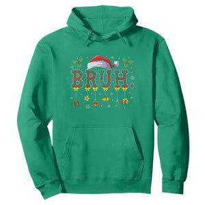 Christmas Bruh Hoodie Red Plaid Retro Xmas Pajamas Matching TS02 Irish Green Print Your Wear