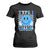 Diabetes Awareness T Shirt For Women Blue Ribbon T1D Warrior Support Squad Retro Groovy TS02 Black Print Your Wear
