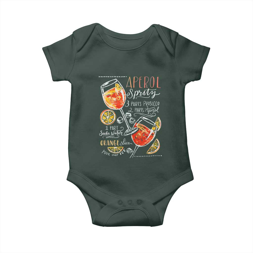 Aperol Spritz Baby Onesie Cocktail Recipe Drinking Lover Gift TS02 Print Your Wear