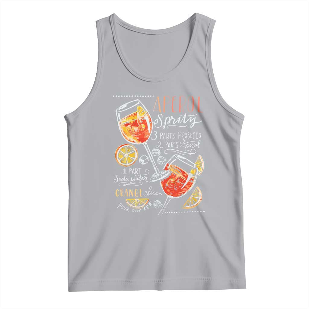 Aperol Spritz Tank Top Cocktail Recipe Drinking Lover Gift TS02 Athletic Heather Print Your Wear