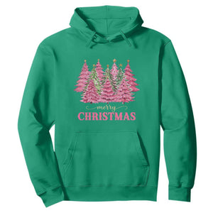 Pink Christmas Tree Farm Hoodie Merry Xmas Ornaments Family Holiday Pajamas TS02 Irish Green Print Your Wear