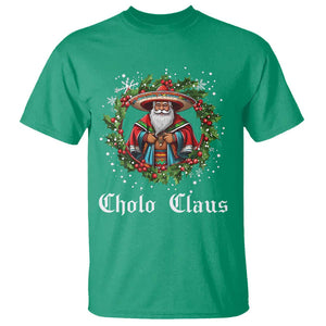 Funny Mexican Santa T Shirt Cholo Claus Christmas in Mexico TS02 Irish Green Print Your Wear