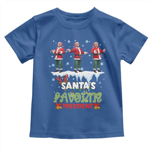 Christmas Trump Toddler T Shirt Santa's Favorite President Funny Dancing TS02 Royal Blue Print Your Wear