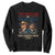 Trump Vance 2024 Sweatshirt The Outlaw and The Hillbilly Take America Back Retro American Flag TS02 Black Print Your Wear