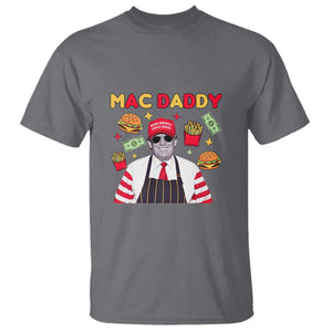 Funny Donald Trump 2024 T Shirt Mac Daddy America Fast Food TS02 Charcoal Print Your Wear