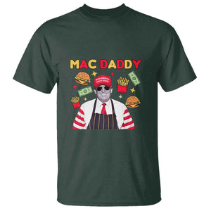Funny Donald Trump 2024 T Shirt Mac Daddy America Fast Food TS02 Dark Forest Green Print Your Wear