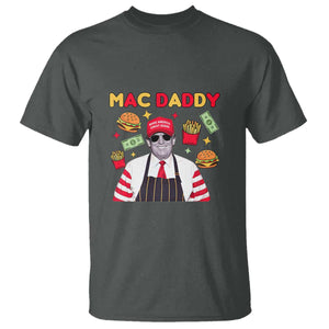 Funny Donald Trump 2024 T Shirt Mac Daddy America Fast Food TS02 Dark Heather Print Your Wear
