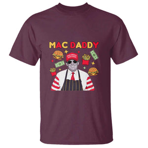 Funny Donald Trump 2024 T Shirt Mac Daddy America Fast Food TS02 Maroon Print Your Wear