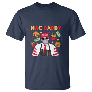 Funny Donald Trump 2024 T Shirt Mac Daddy America Fast Food TS02 Navy Print Your Wear