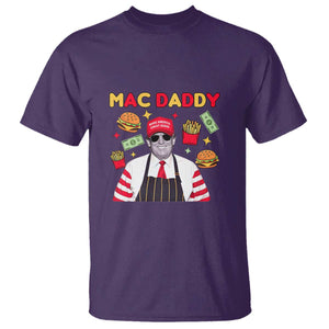 Funny Donald Trump 2024 T Shirt Mac Daddy America Fast Food TS02 Purple Print Your Wear