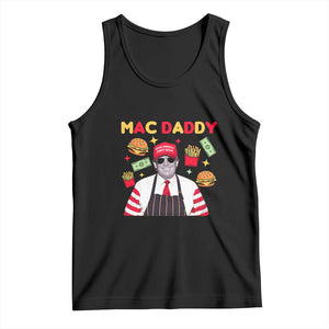 Funny Donald Trump 2024 Tank Top Mac Daddy America Fast Food TS02 Black Print Your Wear