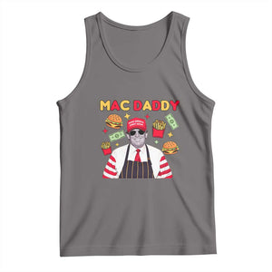 Funny Donald Trump 2024 Tank Top Mac Daddy America Fast Food TS02 Deep Heather Print Your Wear