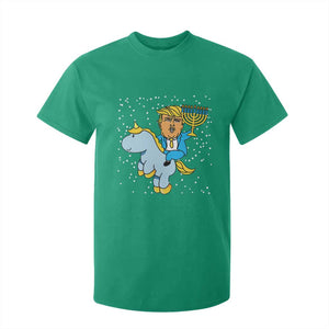 Funny Hanukkah Trump T Shirt For Kid Riding Unicorn Menorah Jewish Chanukah Gift TS02 Irish Green Print Your Wear