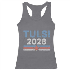 Tulsi Gabbard 2028 Racerback Tank Top Support Mrs. President Vintage Retro Grunge TS02 Charcoal Print Your Wear