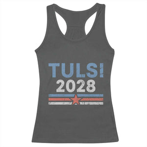 Tulsi Gabbard 2028 Racerback Tank Top Support Mrs. President Vintage Retro Grunge TS02 Dark Heather Print Your Wear