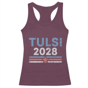 Tulsi Gabbard 2028 Racerback Tank Top Support Mrs. President Vintage Retro Grunge TS02 Maroon Print Your Wear