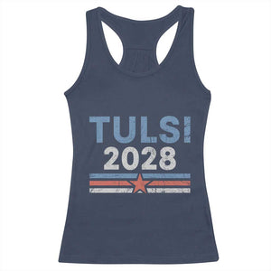 Tulsi Gabbard 2028 Racerback Tank Top Support Mrs. President Vintage Retro Grunge TS02 Navy Print Your Wear