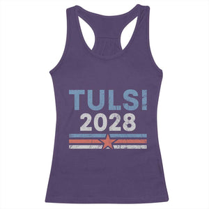 Tulsi Gabbard 2028 Racerback Tank Top Support Mrs. President Vintage Retro Grunge TS02 Purple Print Your Wear