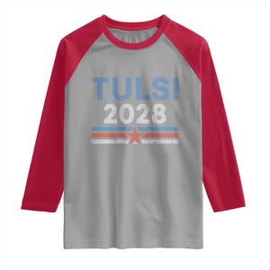 Tulsi Gabbard 2028 Raglan Shirt Support Mrs. President Vintage Retro Grunge TS02 Sport Gray Red Print Your Wear
