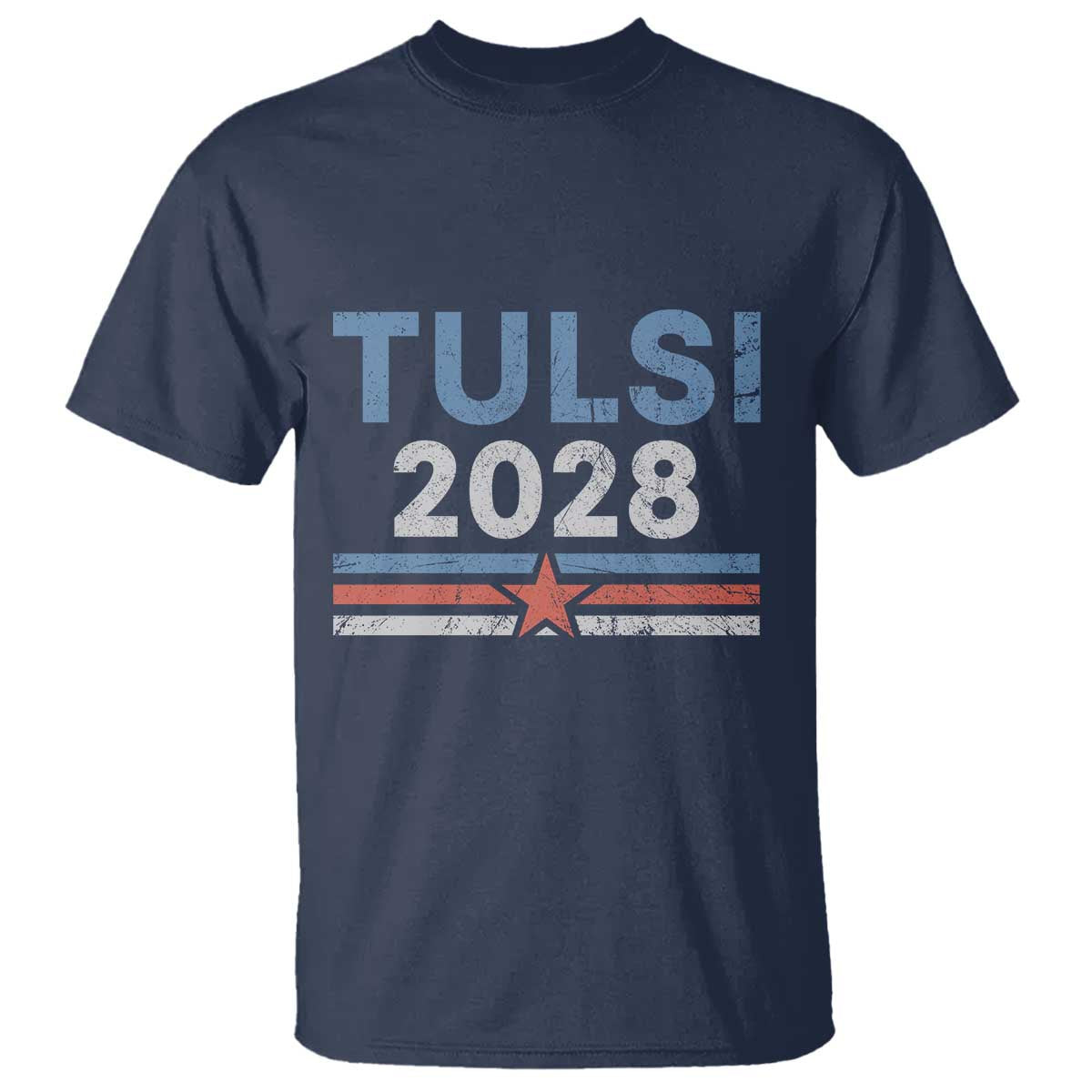 Tulsi Gabbard 2028 T Shirt Support Mrs. President Vintage Retro Grunge TS02 Navy Print Your Wear