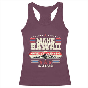 Tulsi Gabbard 2028 Racerback Tank Top Make Hawaii Great Again TS02 Maroon Print Your Wear