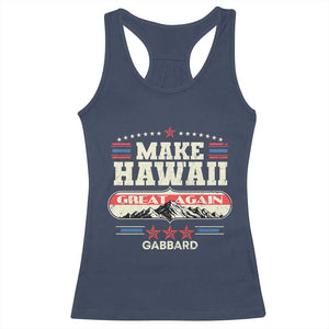 Tulsi Gabbard 2028 Racerback Tank Top Make Hawaii Great Again TS02 Navy Print Your Wear
