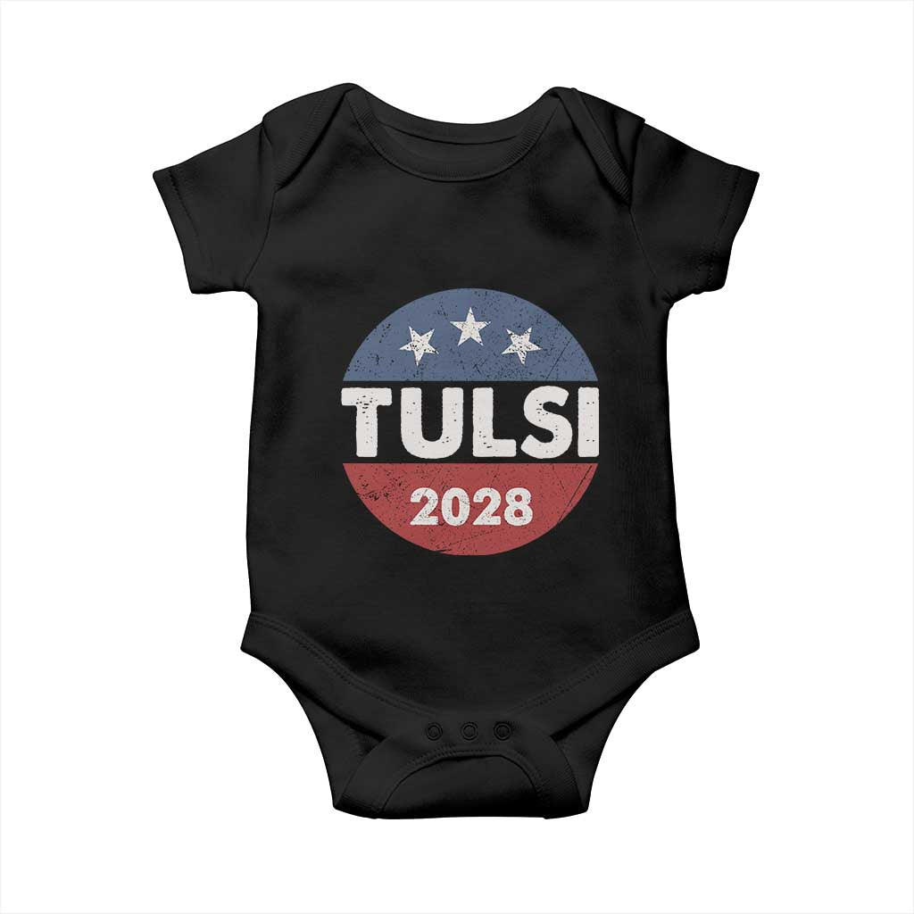 Tulsi Gabbard 2028 Baby Onesie For President TS02 Black Print Your Wear