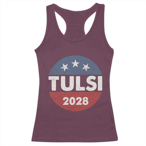 Tulsi Gabbard 2028 Racerback Tank Top For President TS02 Maroon Print Your Wear