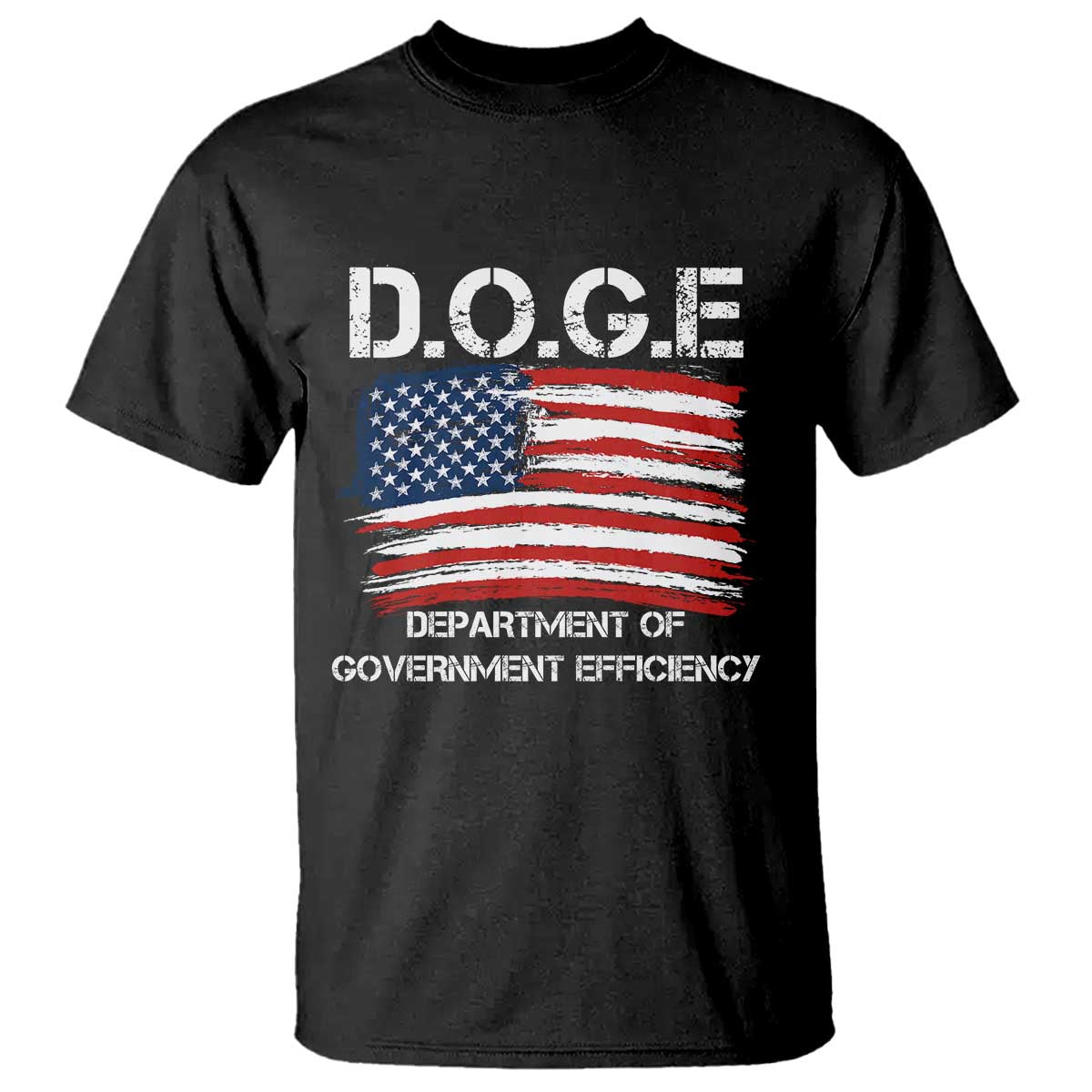 Trump Elon 2024 T Shirt D.O.G.E Department Of Government Efficiency DOGE TS02 Black Print Your Wear