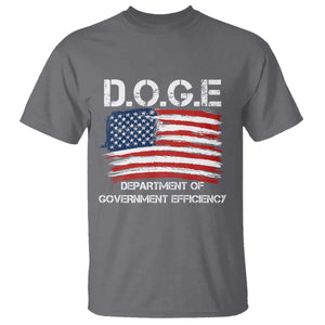 Trump Elon 2024 T Shirt D.O.G.E Department Of Government Efficiency DOGE TS02 Charcoal Print Your Wear