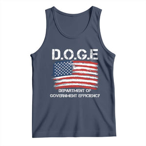 Trump Elon 2024 Tank Top D.O.G.E Department Of Government Efficiency DOGE TS02 Navy Print Your Wear
