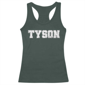 Team Tyson Racerback Tank Top Family Personalized Name Retro Vintage Minimalism TS02 Dark Forest Green Print Your Wear