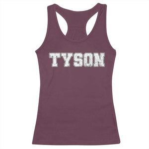 Team Tyson Racerback Tank Top Family Personalized Name Retro Vintage Minimalism TS02 Maroon Print Your Wear