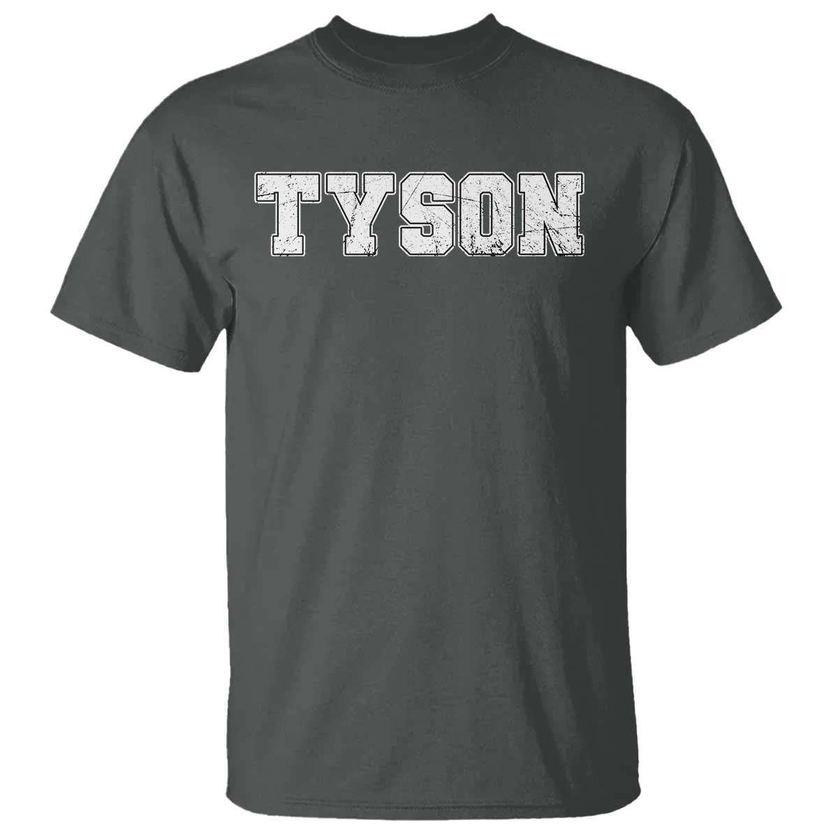 Team Tyson T Shirt Family Personalized Name Retro Vintage Minimalism TS02 Dark Heather Print Your Wear