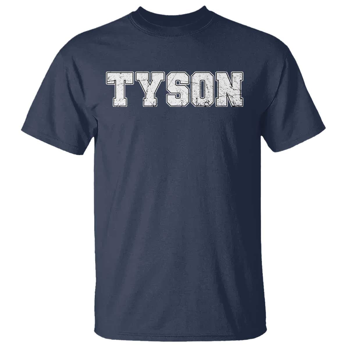 Team Tyson T Shirt Family Personalized Name Retro Vintage Minimalism TS02 Navy Print Your Wear