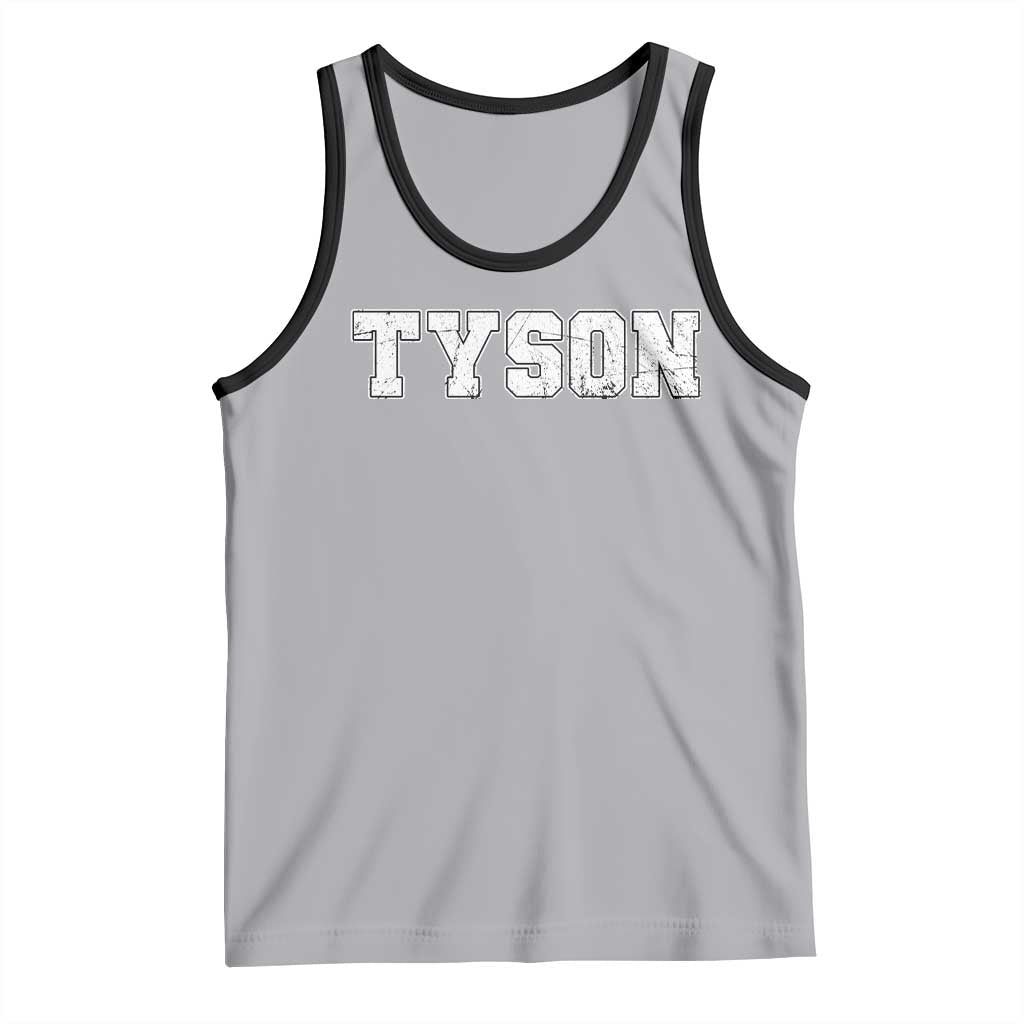 Team Tyson Tank Top Family Personalized Name Retro Vintage Minimalism TS02 Athletic Heather Black Print Your Wear
