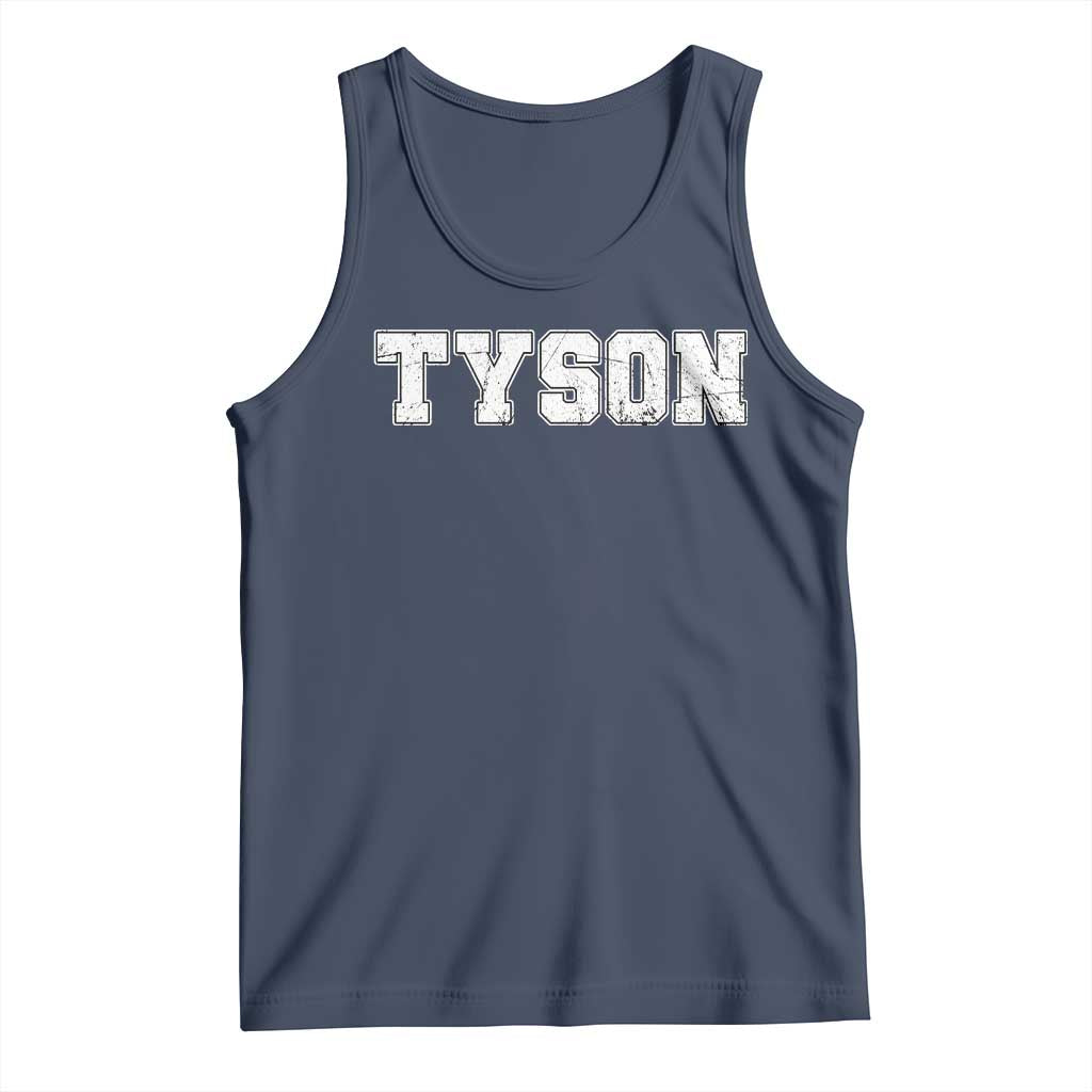 Team Tyson Tank Top Family Personalized Name Retro Vintage Minimalism TS02 Navy Print Your Wear