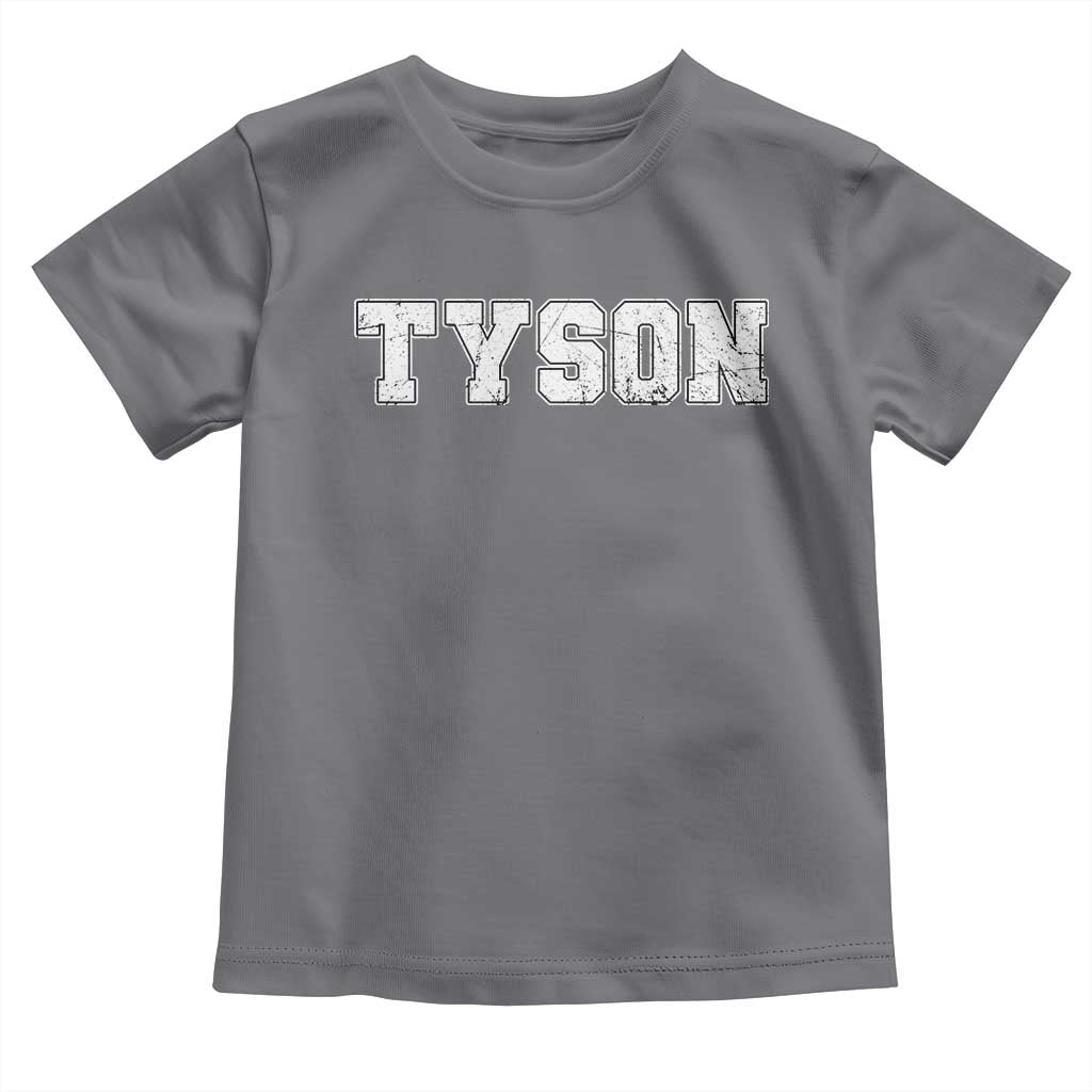 Team Tyson Toddler T Shirt Family Personalized Name Retro Vintage Minimalism TS02 Charcoal Print Your Wear