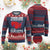 American Republican 2024 Ugly Christmas Sweater There Are No Blue States Only Big Blue Cities America Map TS02 Burgundy Print Your Wear