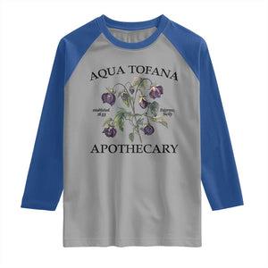 Funny Feminist Raglan Shirt Aqua Tofana Apothecary Vintage Minimalism TS02 Sport Gray Royal Print Your Wear