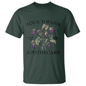 Funny Feminist T Shirt Aqua Tofana Apothecary Vintage Minimalism TS02 Dark Forest Green Print Your Wear