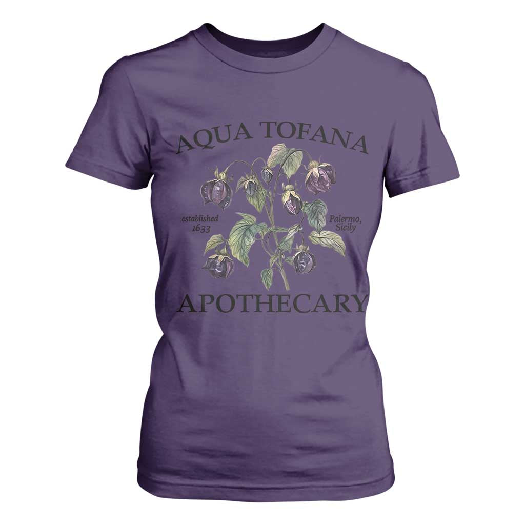 Funny Feminist T Shirt For Women Aqua Tofana Apothecary Vintage Minimalism TS02 Purple Print Your Wear