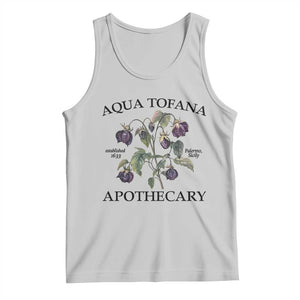 Funny Feminist Tank Top Aqua Tofana Apothecary Vintage Minimalism TS02 Ash Print Your Wear
